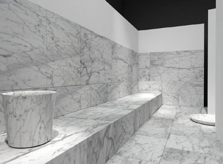 Stone cavities and space continuity The bathroom environment according ...